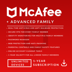 McAfee Internet Security 5 Devices, 1 Year